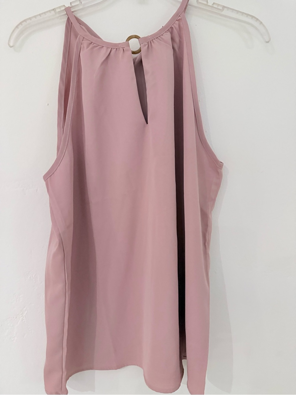 SHEIN Mauve Tie-Neck Halter Camisole